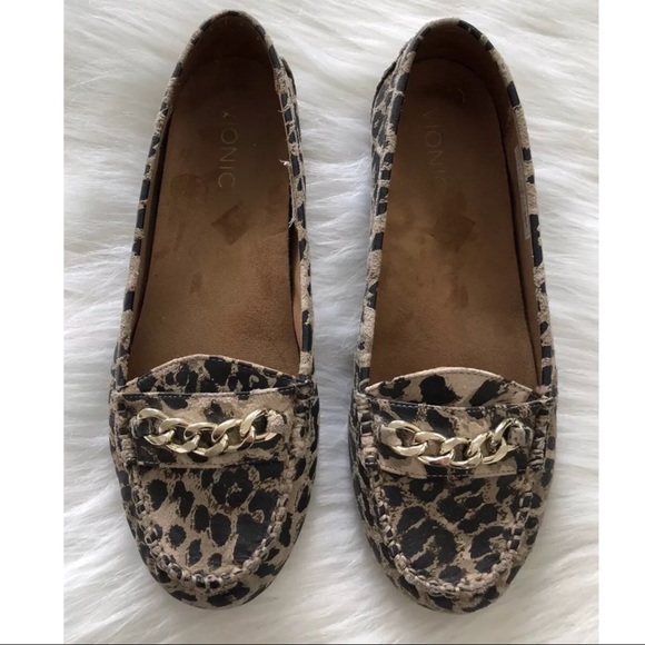 vionic animal print loafers